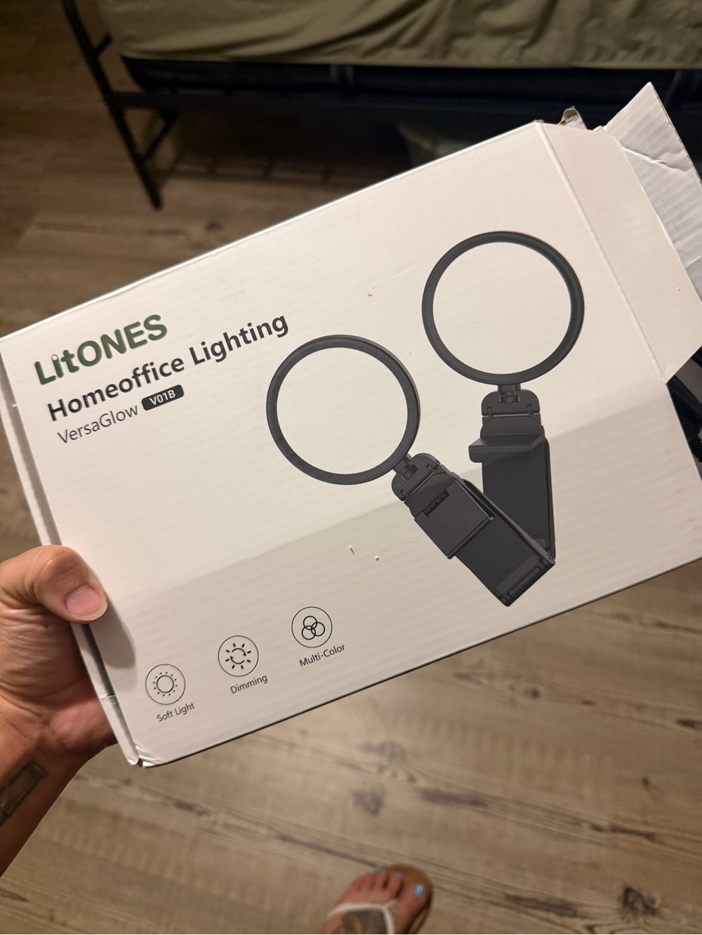 LitONES Homeoffice Lighting Ring Light - Black